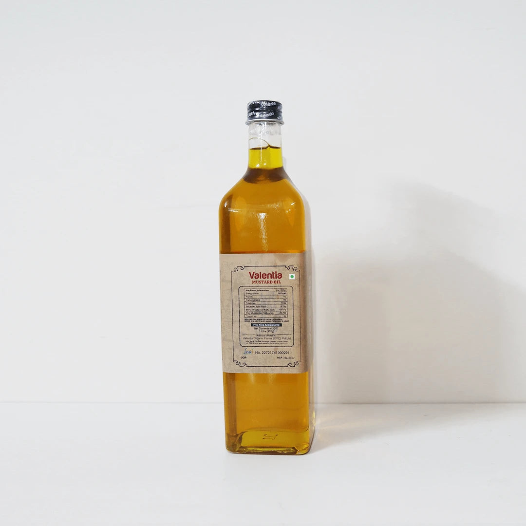 Valentia Yellow Mustard Oil | Cold Pressed | 100% Pure & Natural | Wooden Ghani Process