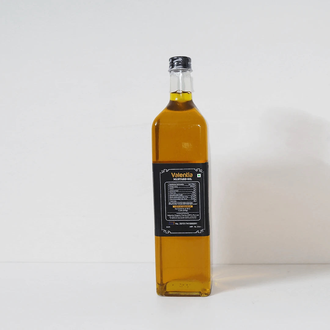 Valentia Black Mustard Oil | Cold Pressed | 100% Pure & Unrefined | Wooden Ghani Extracted