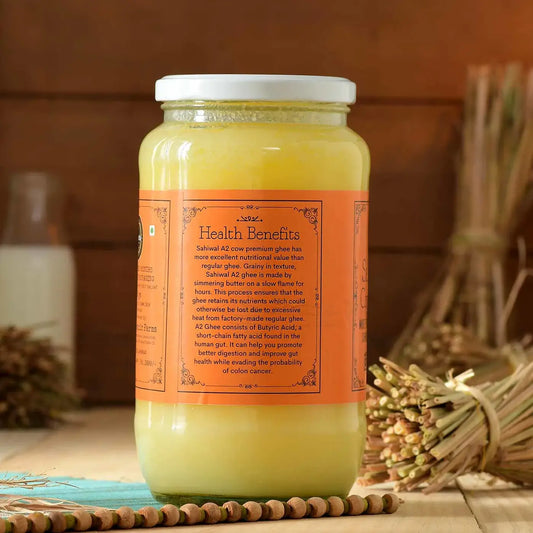 Sahiwal Cow Ghee | Traditional Bilona Method | From Grass-Fed Desi Sahiwal Cows | 100% Purity Guaranteed