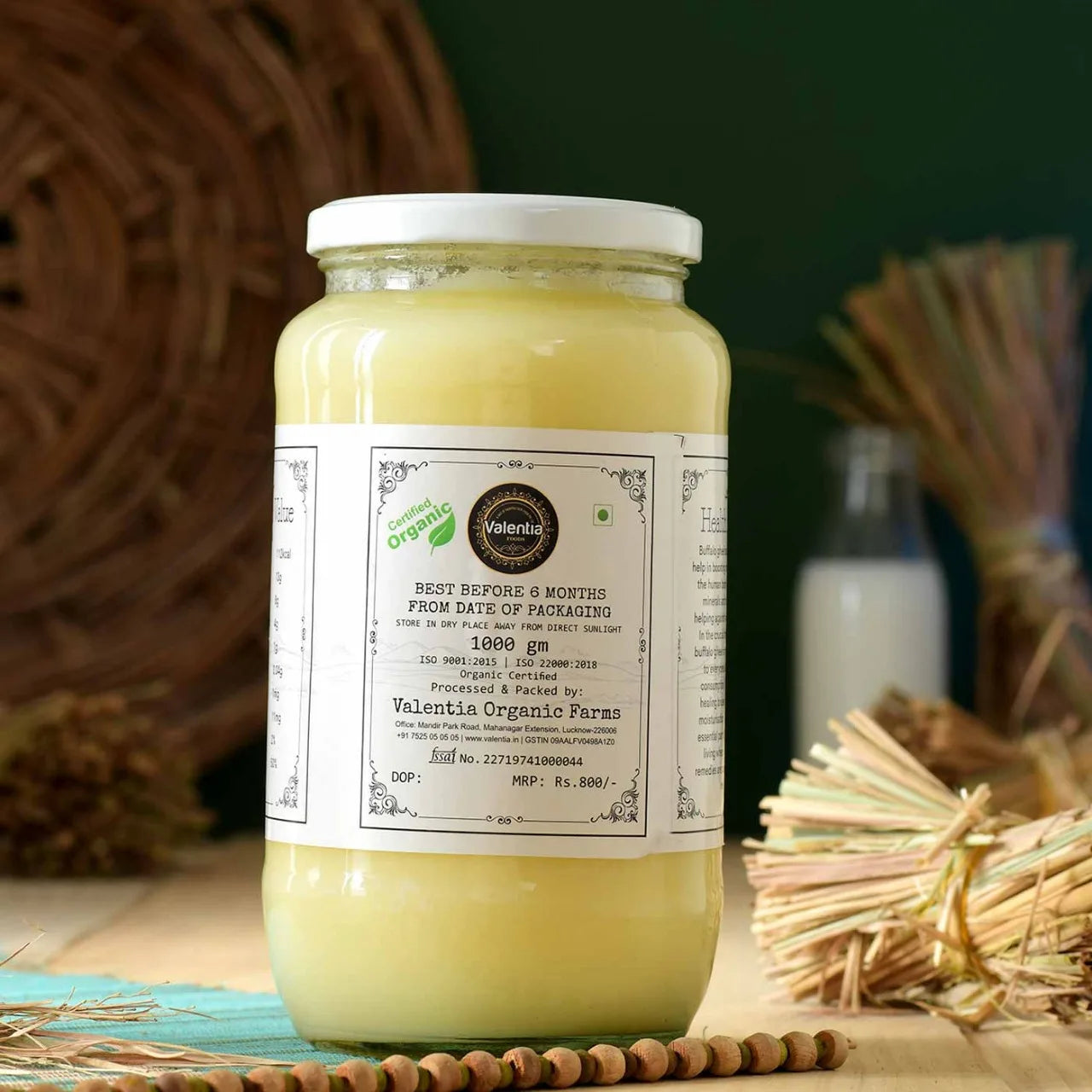 Buffalo Ghee | Traditional Bilona Method | From Grass-Fed Murrah Buffaloes | 100% Purity Guaranteed