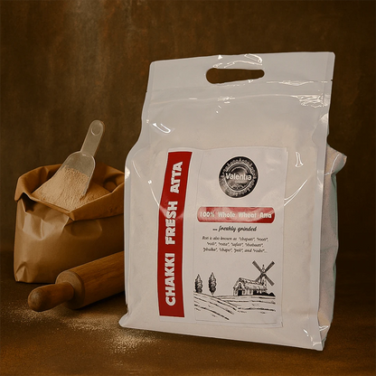 Chakki Fresh Atta | 100% Whole Wheat Flour | Stone-Ground | Soft Roti Texture