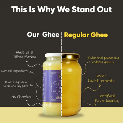 Gir Cow Ghee | Traditional Bilona Method | From Grass-Fed Gir Cows | 100% Purity Guaranteed
