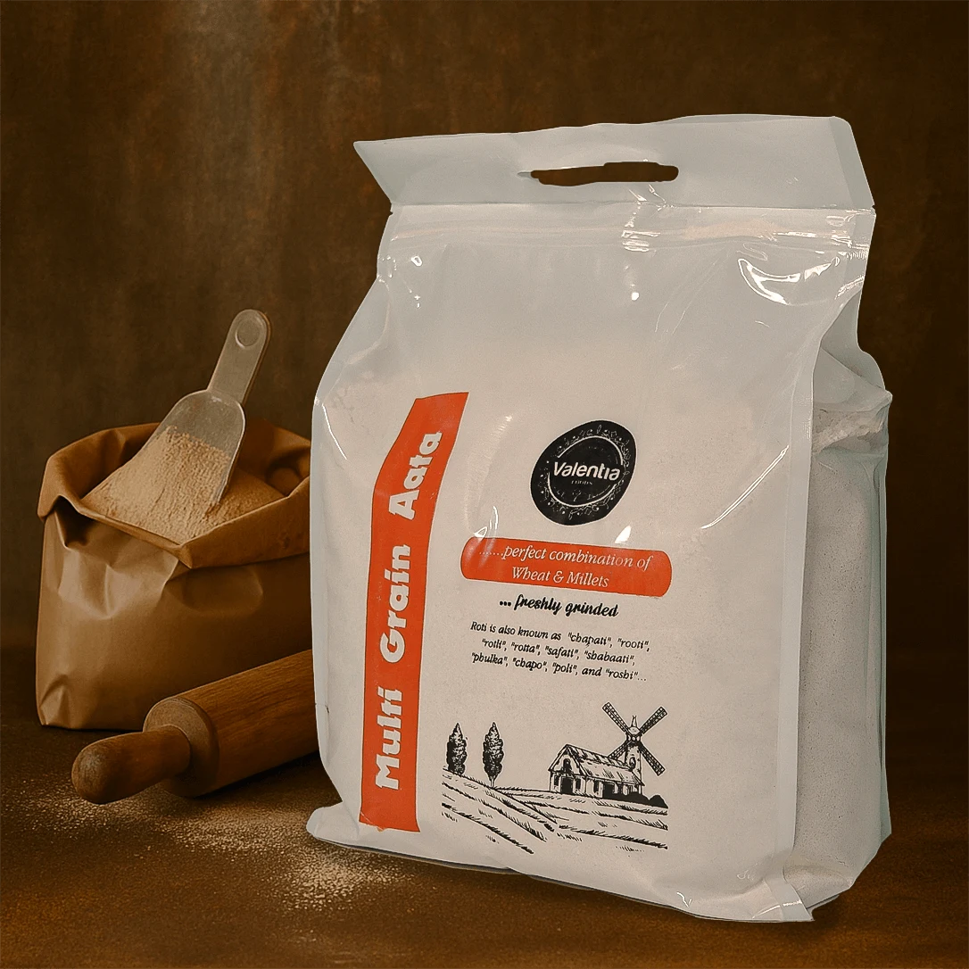Multi Grain Aata | Blend of Whole Wheat & Millets | High-Fiber | Freshly Ground