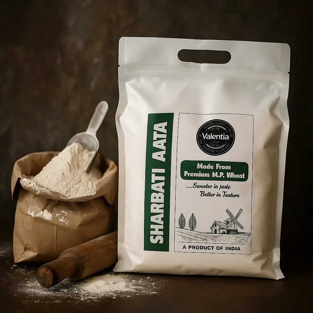 Sharbati Aata | Premium MP Sehore Wheat | 100% Whole Wheat | Softer, Tastier Rotis
