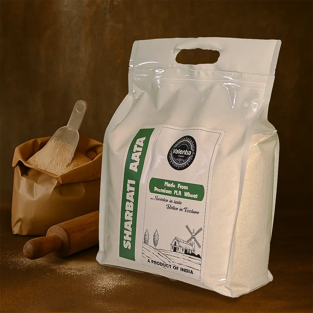 Sharbati Aata | Premium MP Sehore Wheat | 100% Whole Wheat | Softer, Tastier Rotis